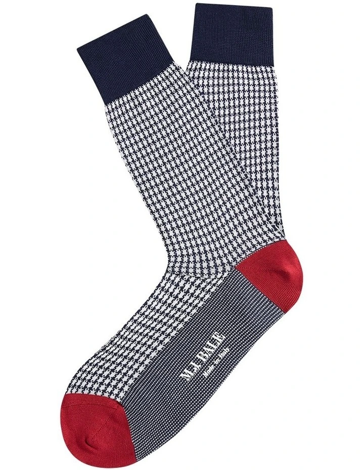 Dolci Sock in Navy Red image 1