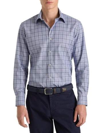 Hadden Shirt in Navy Seafoam