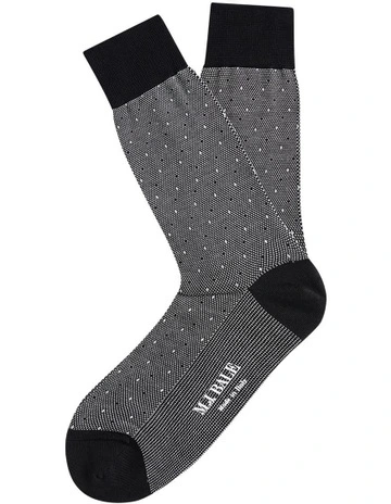 Bianchi Sock in Black Dark Grey