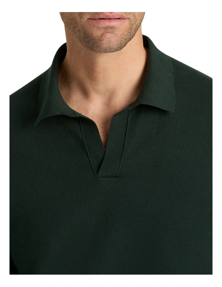 Axel Long Sleeves Polo Shirt in Spruce image 3