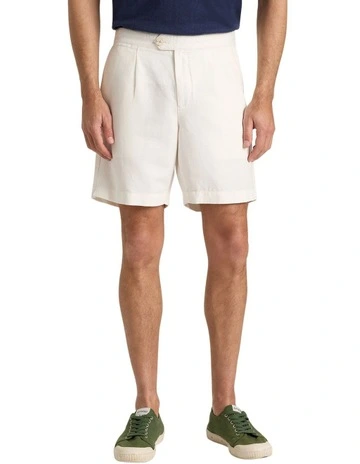 Menorca Side Tab Short in White