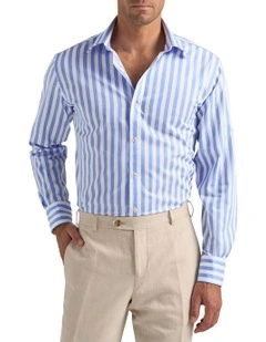 Babbage Shirt in Sky Blue/White