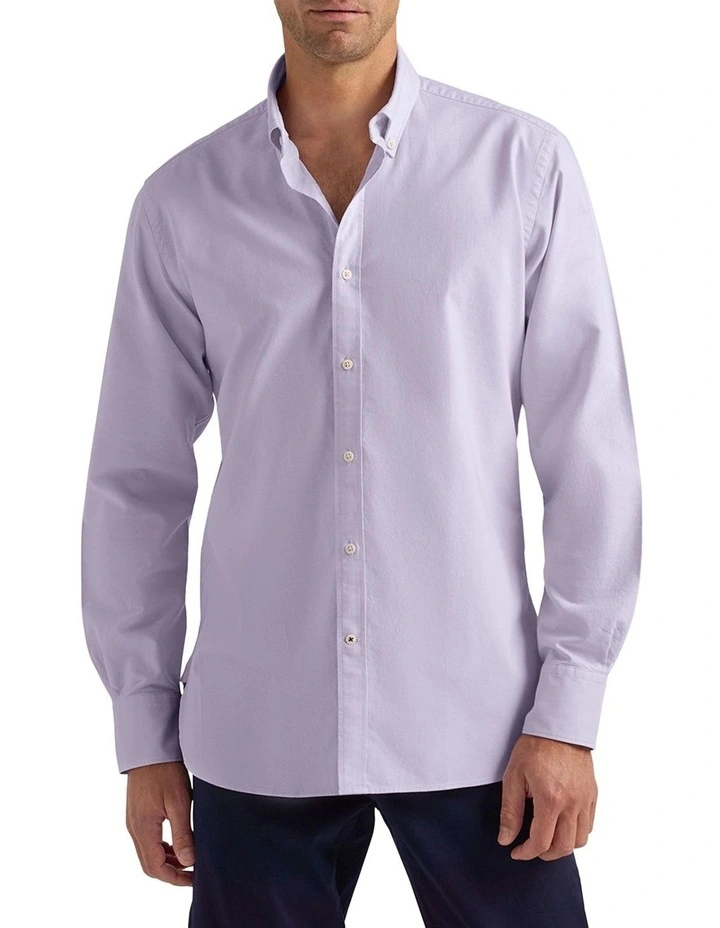 Princeton Oxford Shirt in Jacaranda image 2