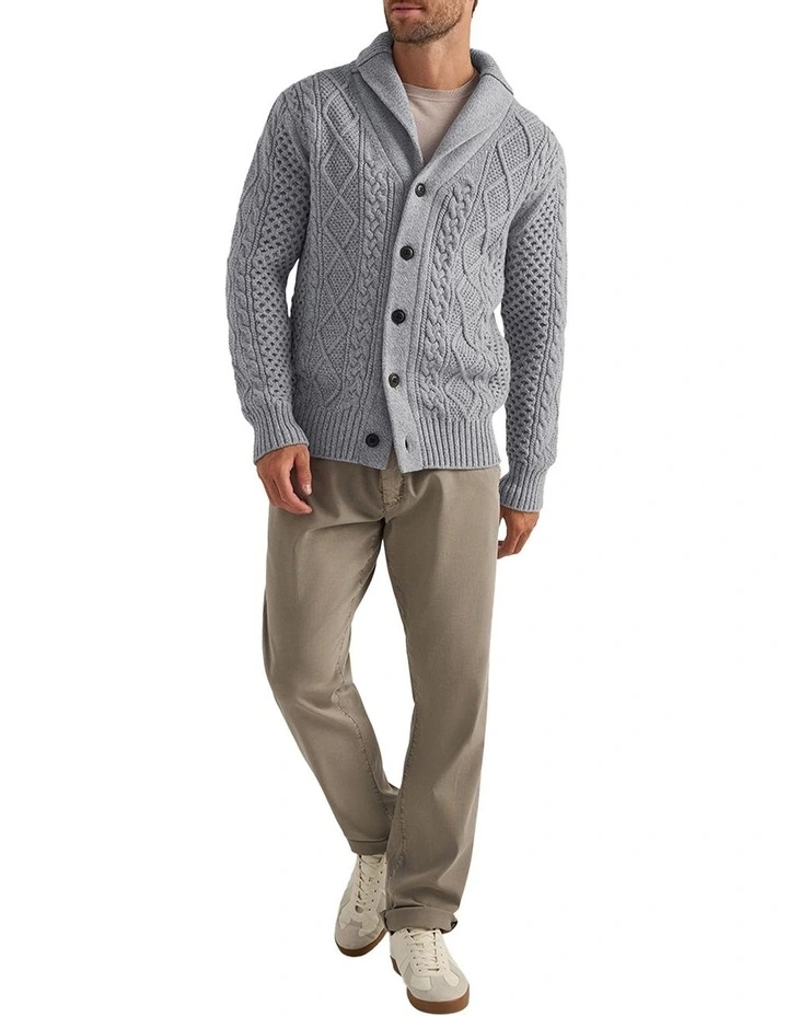 Rannoch Shawl Cardigan in Grey image 5