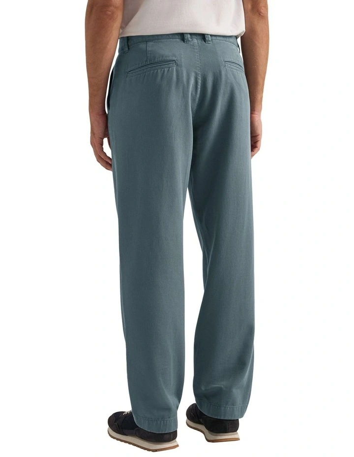 Rawlands Wide Leg Chino in Burnish Green image 2