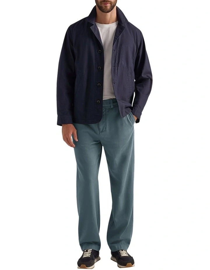 Rawlands Wide Leg Chino in Burnish Green image 3