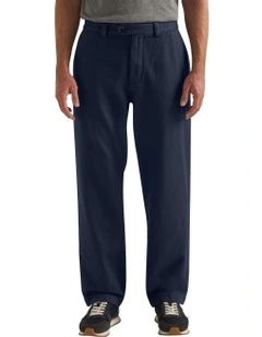 Rawlands Wide Leg Chino Pant in Navy