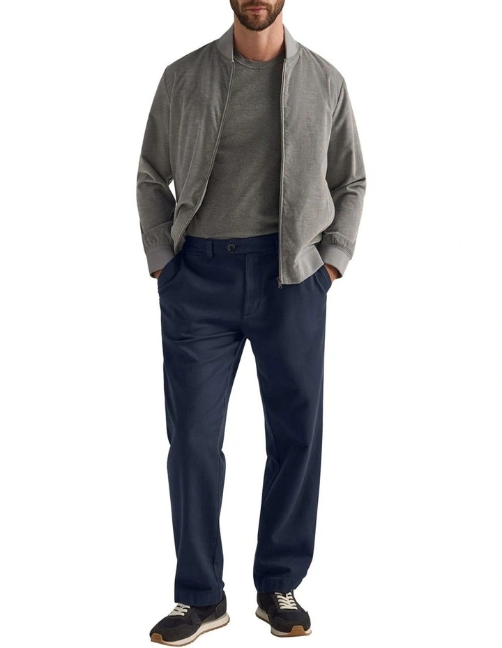 Rawlands Wide Leg Chino Pant in Navy image 3