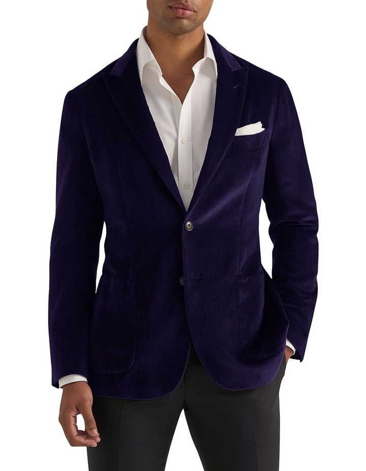 MJ Bale Ziggy Washed Velvet Jacket in Purple | MYER