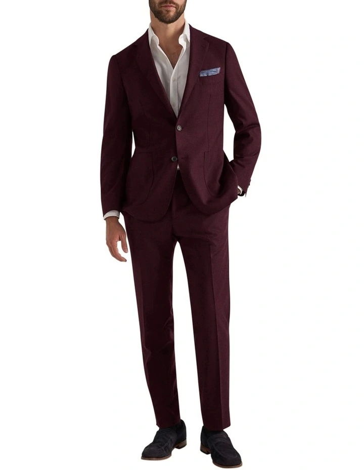 Bowning Trouser in Burgundy image 3