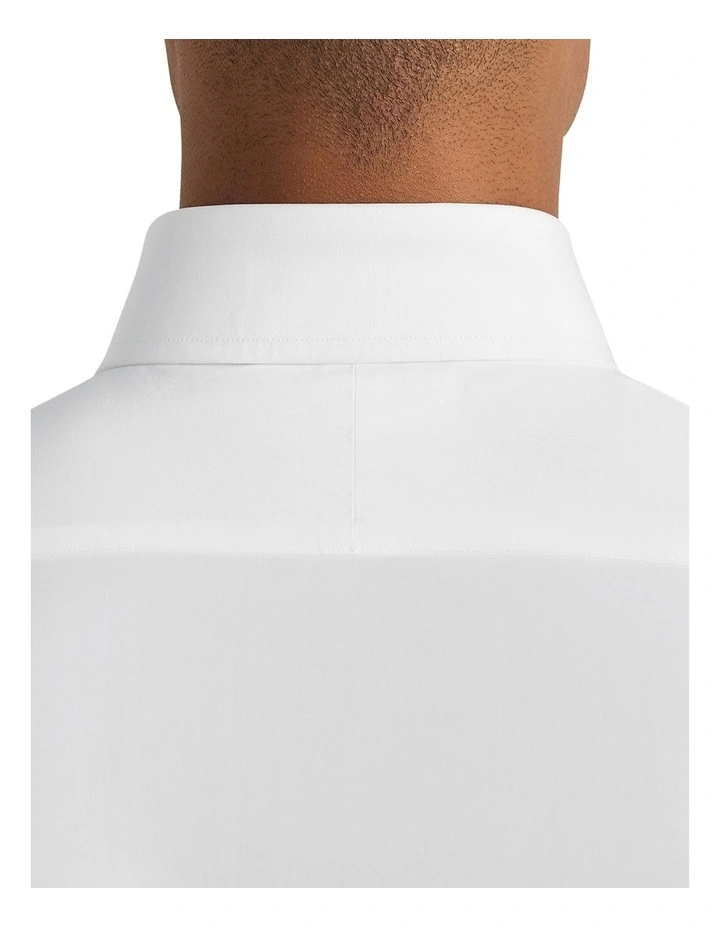 Gatsby Tux Shirt In White image 4
