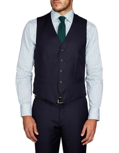 Saunders Navy Waistcoat