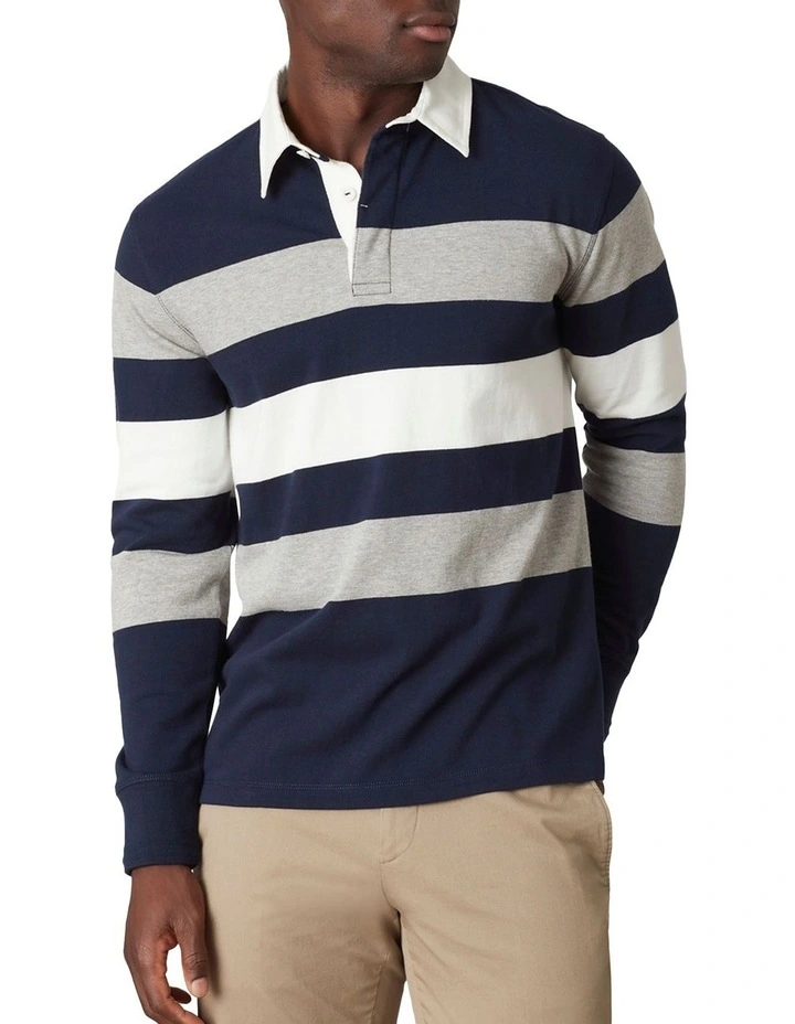 Cooper Stripe LS Rugby Polo image 2