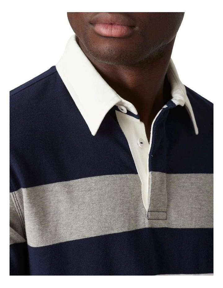 Cooper Stripe LS Rugby Polo image 4