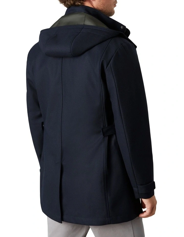 Barkly Hooded Jacket In Navy image 3
