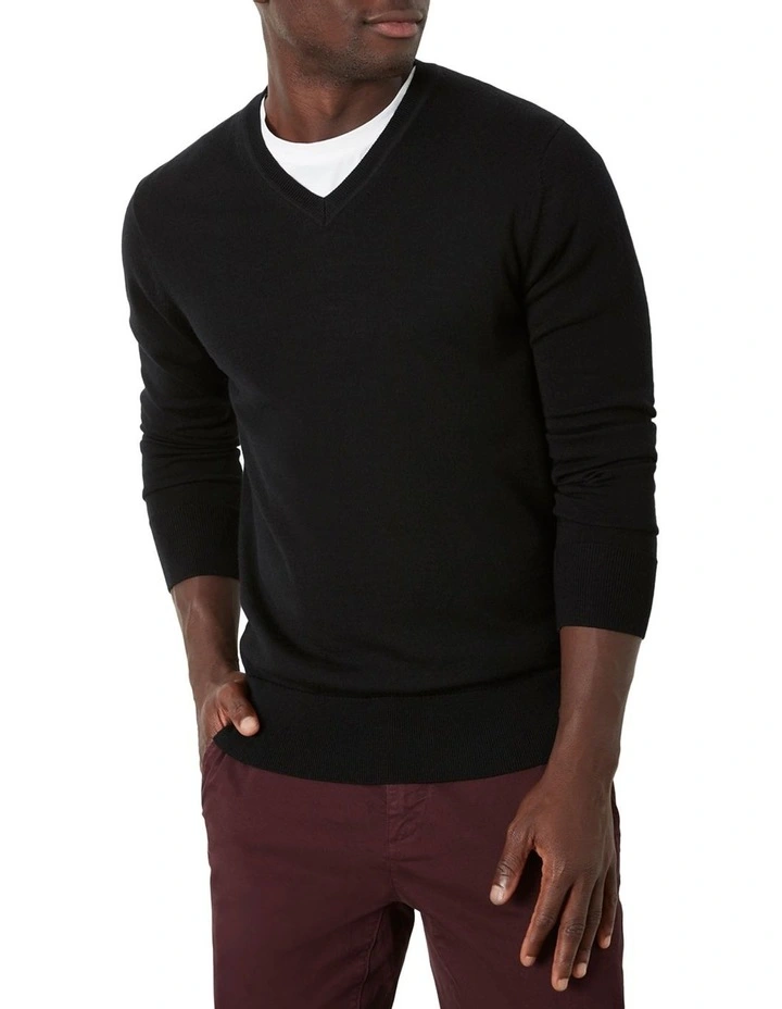 Buchanan Ashby Merino V Knit Black image 2