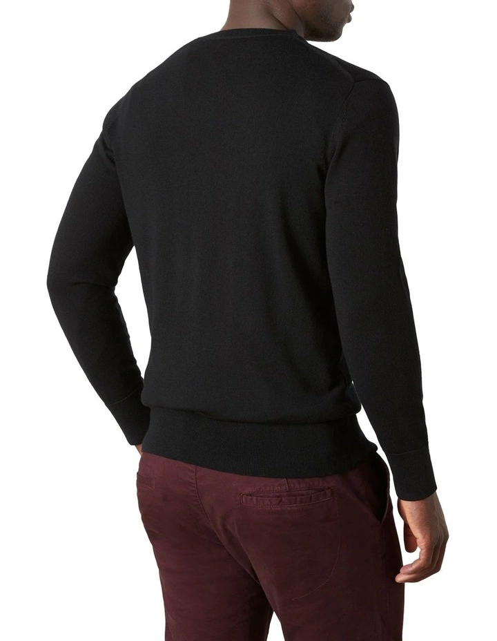 Buchanan Ashby Merino V Knit Black image 3