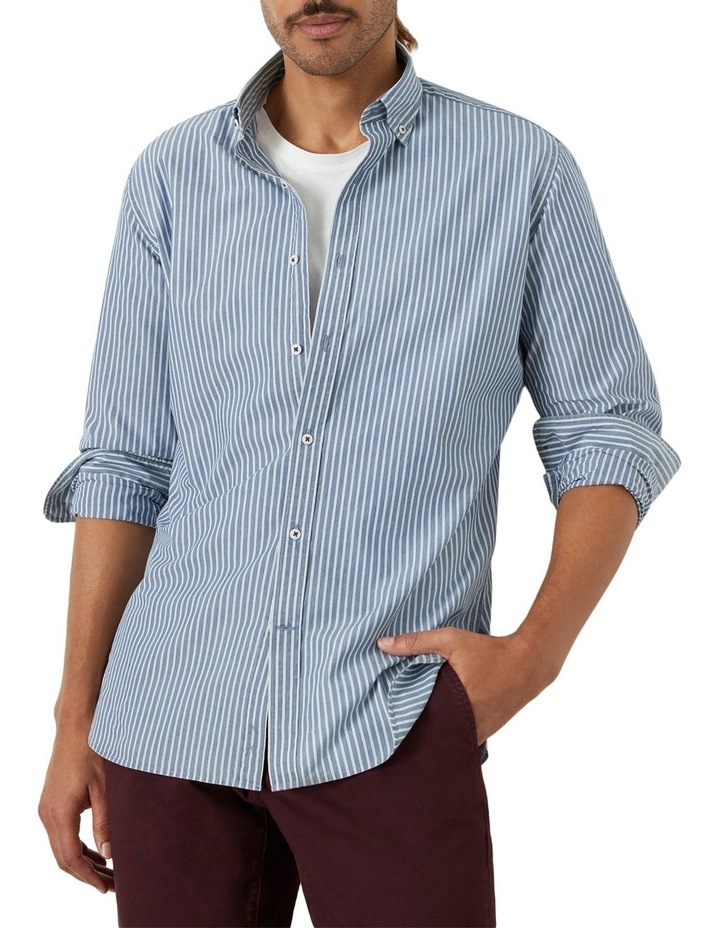 Creswells Shirt in Indigo White