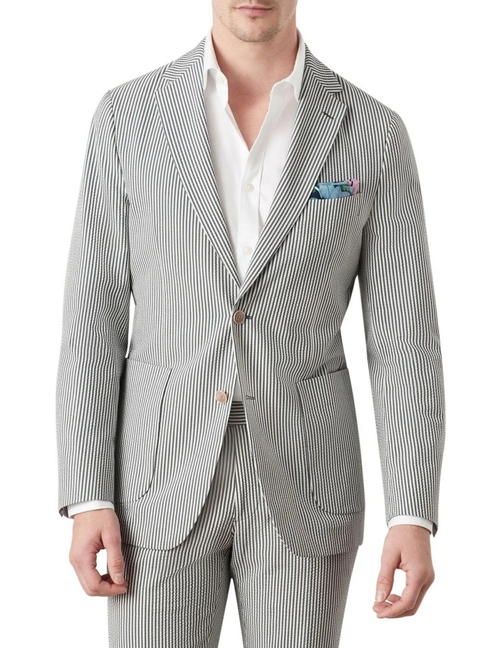 Gatsby Seersucker Jacket in Green image 1