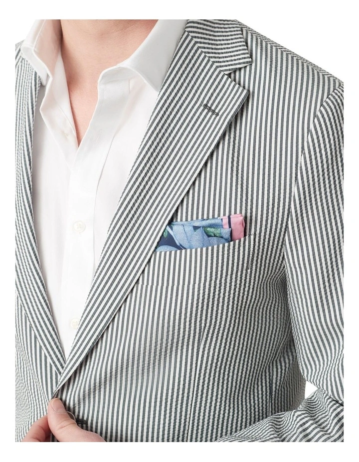 Gatsby Seersucker Jacket in Green image 4