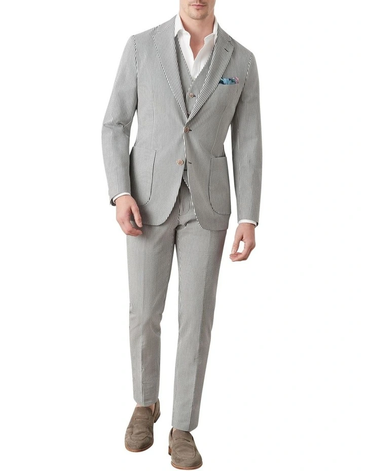 Gatsby Seersucker Jacket in Green image 6