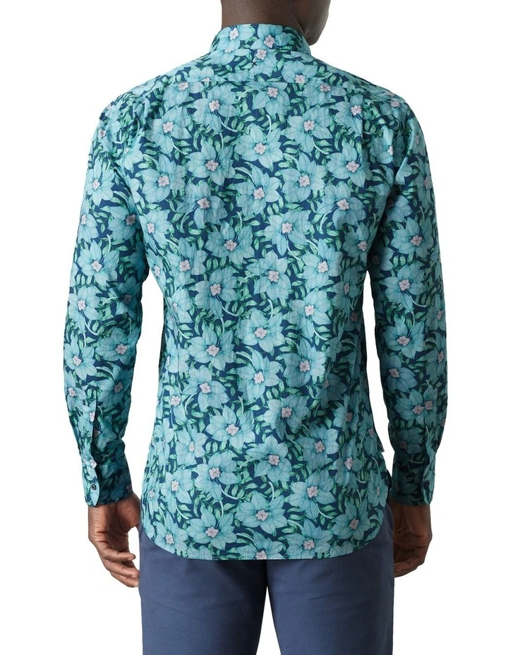 Palermo Print Shirt in Navy Multi image 2