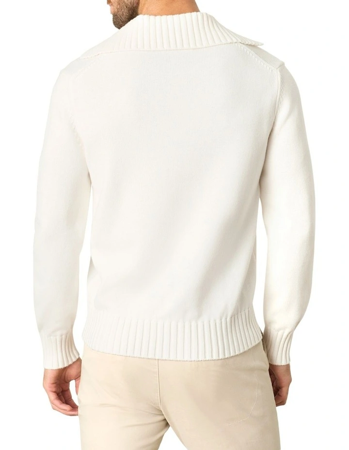Hardy Cotton Polo in Cream image 2