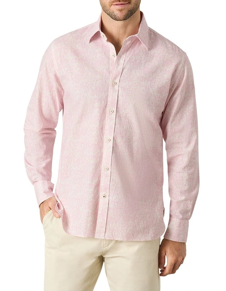 Scopello Printed Shirt in Pink image 1