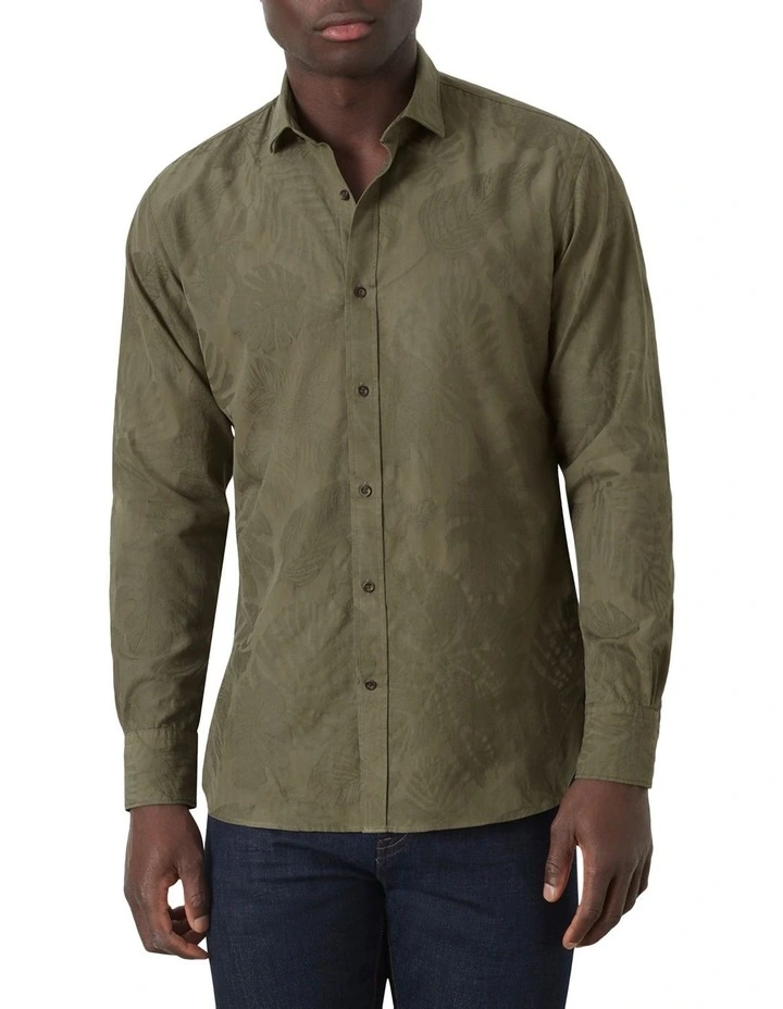 Paloma Floral Shirt in Green image 1