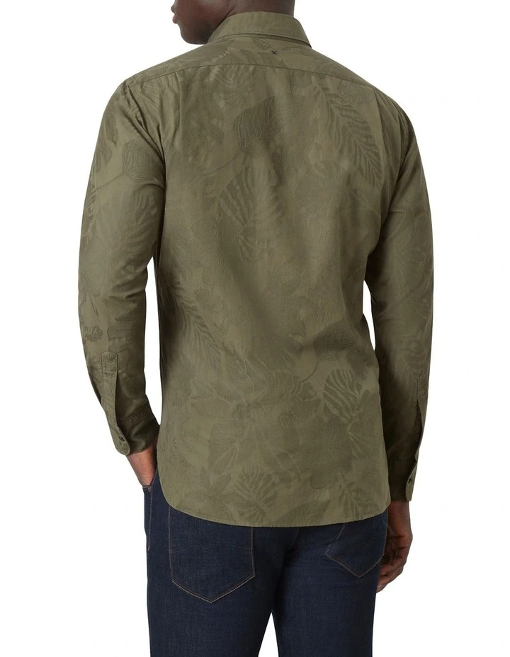 Paloma Floral Shirt in Green image 2