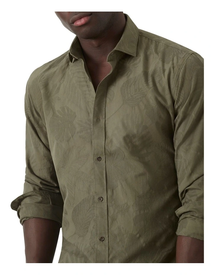 Paloma Floral Shirt in Green image 3