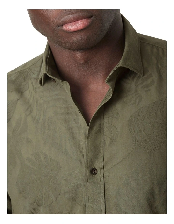 Paloma Floral Shirt in Green image 4