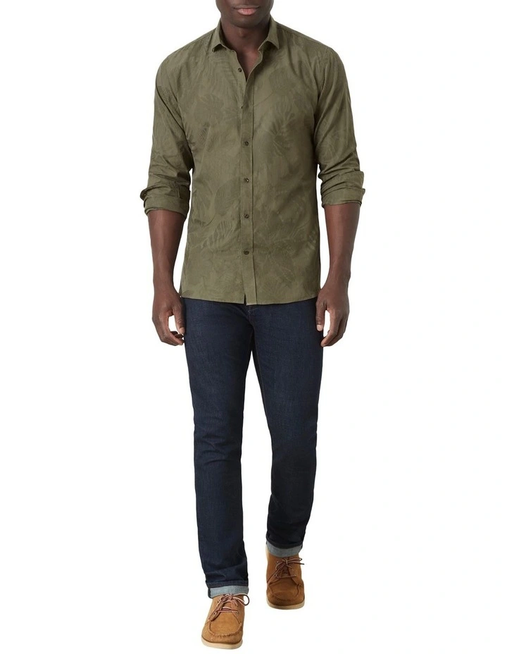 Paloma Floral Shirt in Green image 5