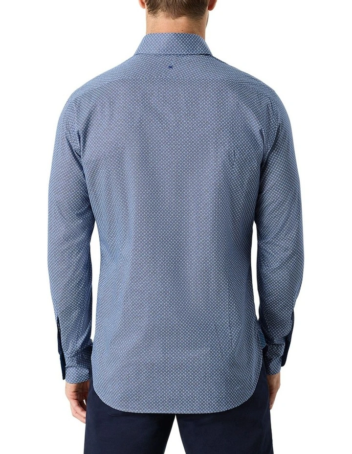 Braddon Printed Shirt in Blue image 2