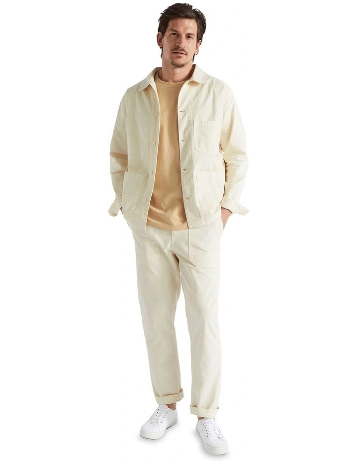 Worker Jacket in Ecru image 1