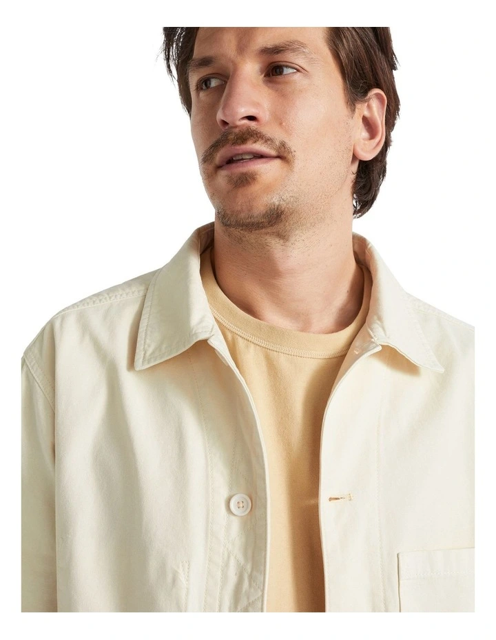 Worker Jacket in Ecru image 2