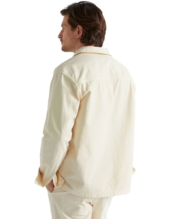 Worker Jacket in Ecru image 5