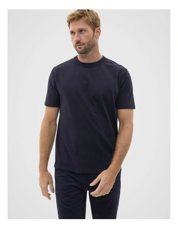 Crew Tee in Midnight Blue