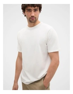 Crew Tee in Vintage White