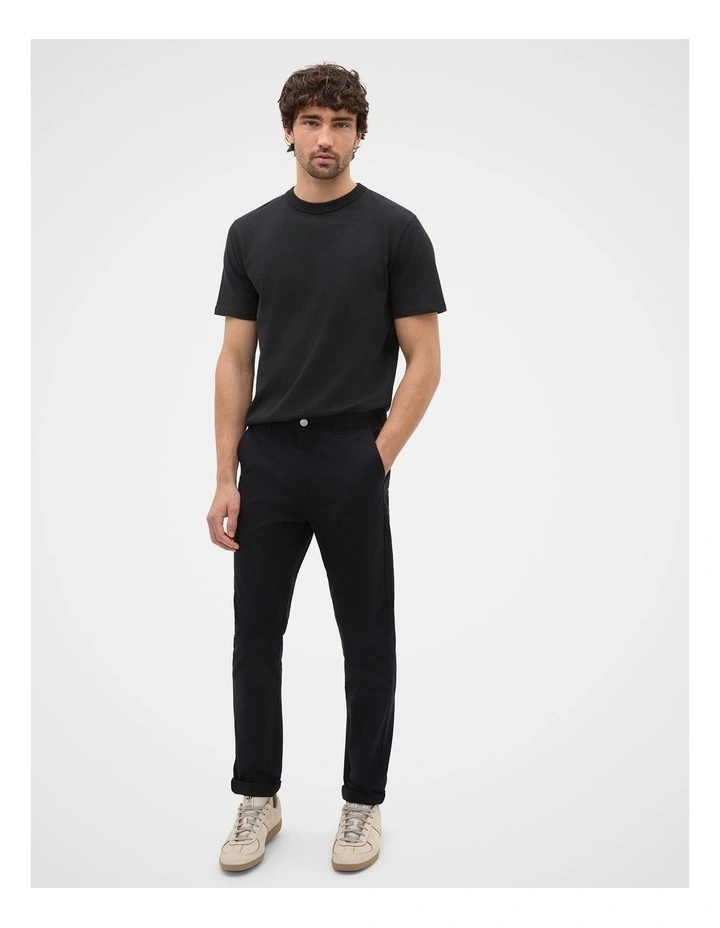 Crew Tee in True Black image 3