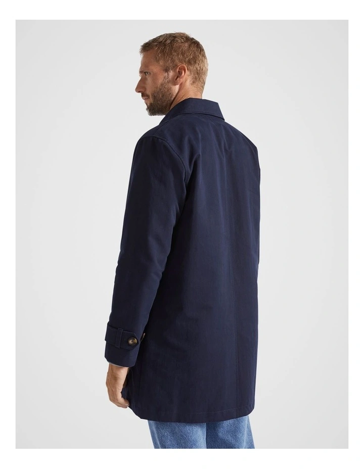 Car Coat in Midnight Blue image 3