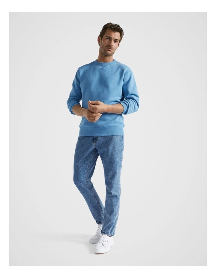 Crewneck Sweatshirt in Deep Chambray image 2