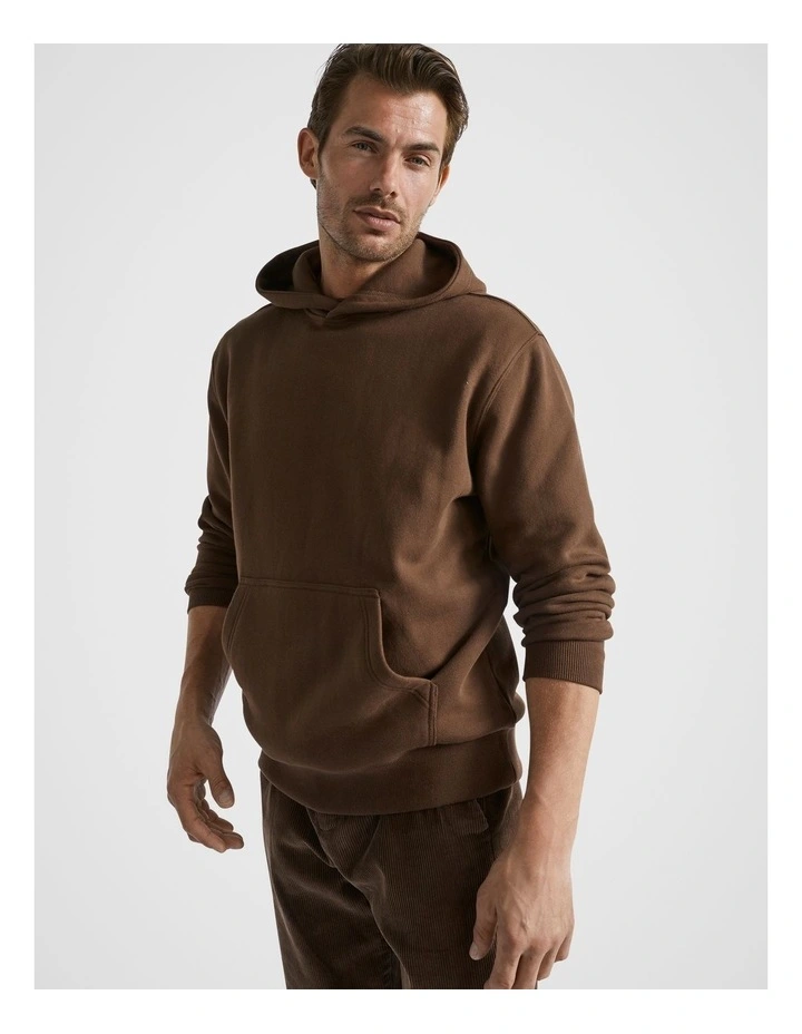 Hooded Sweatshirt in Chocolate image 2