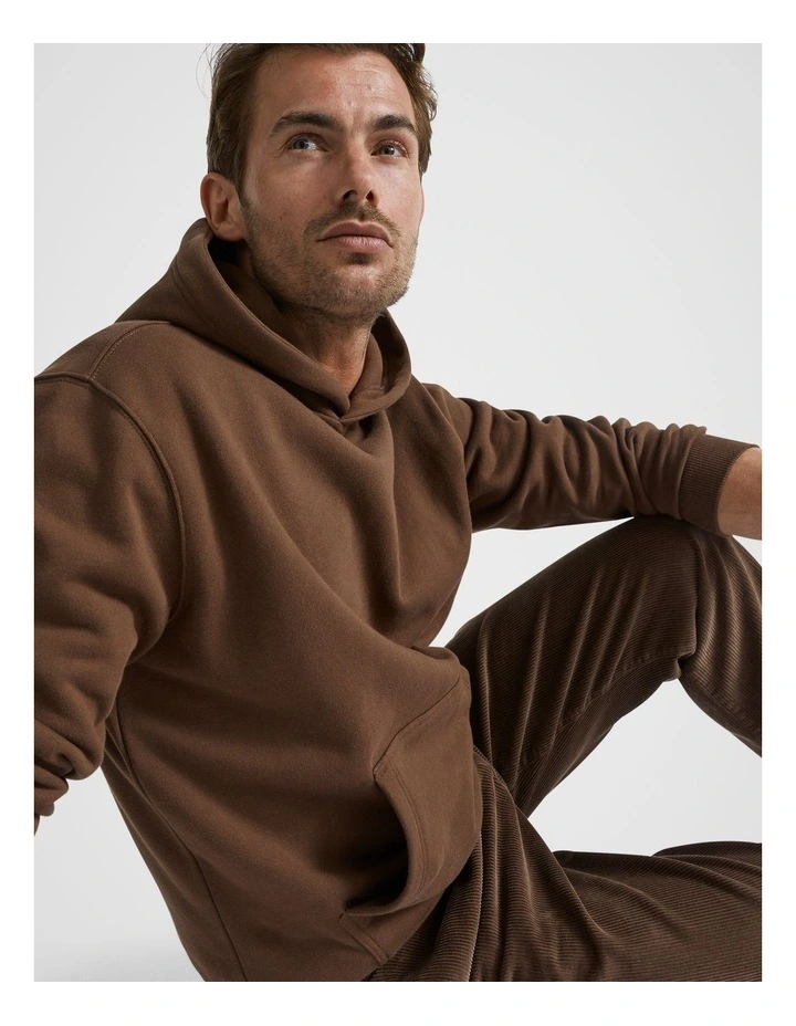 Hooded Sweatshirt in Chocolate image 3