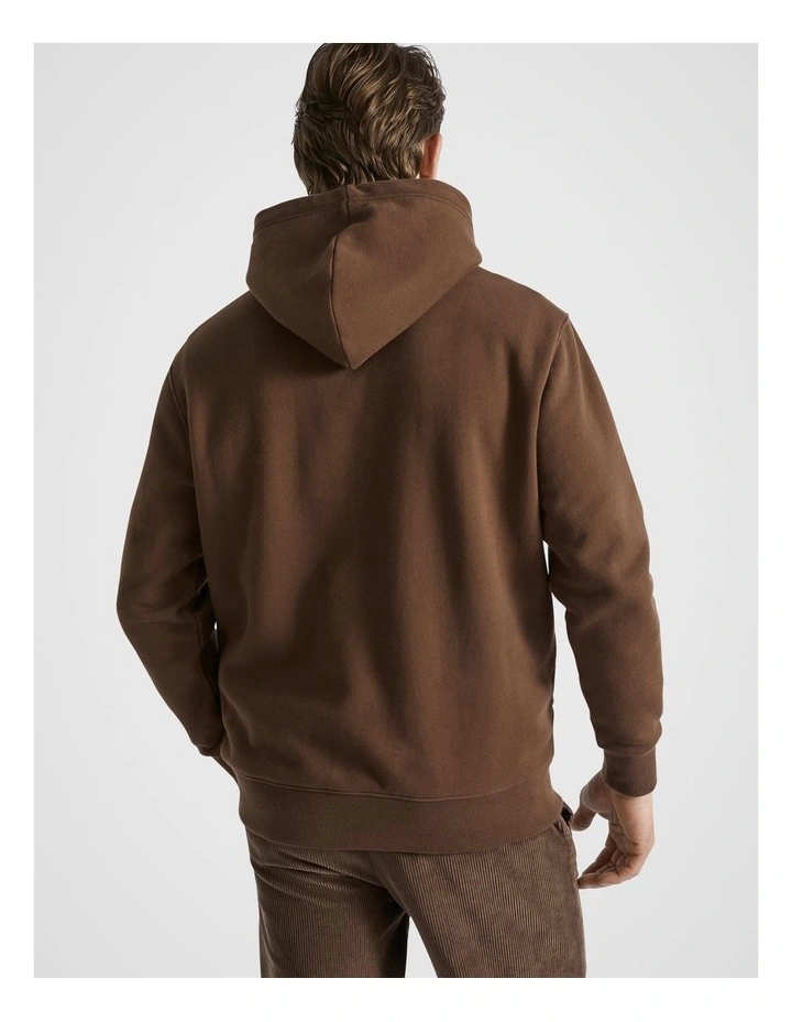 Hooded Sweatshirt in Chocolate image 4
