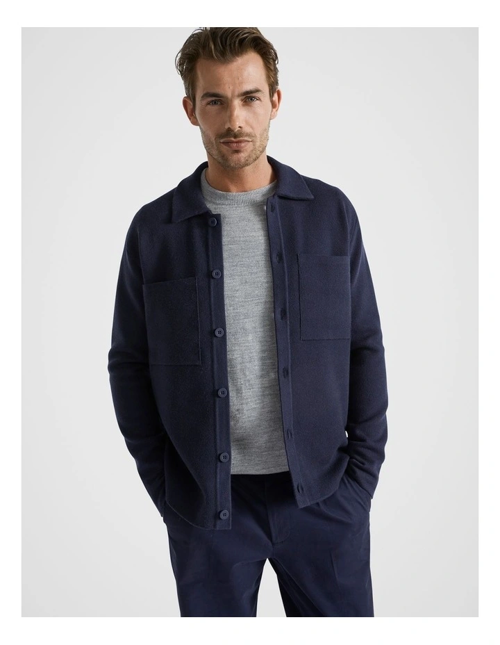 Overshirt Knit in Midnight Blue image 1