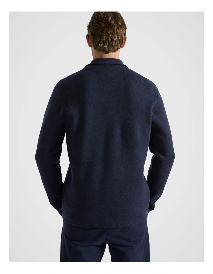 Overshirt Knit in Midnight Blue image 3