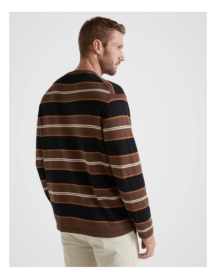 Knit Long Sleeve Sweater in Multi image 2