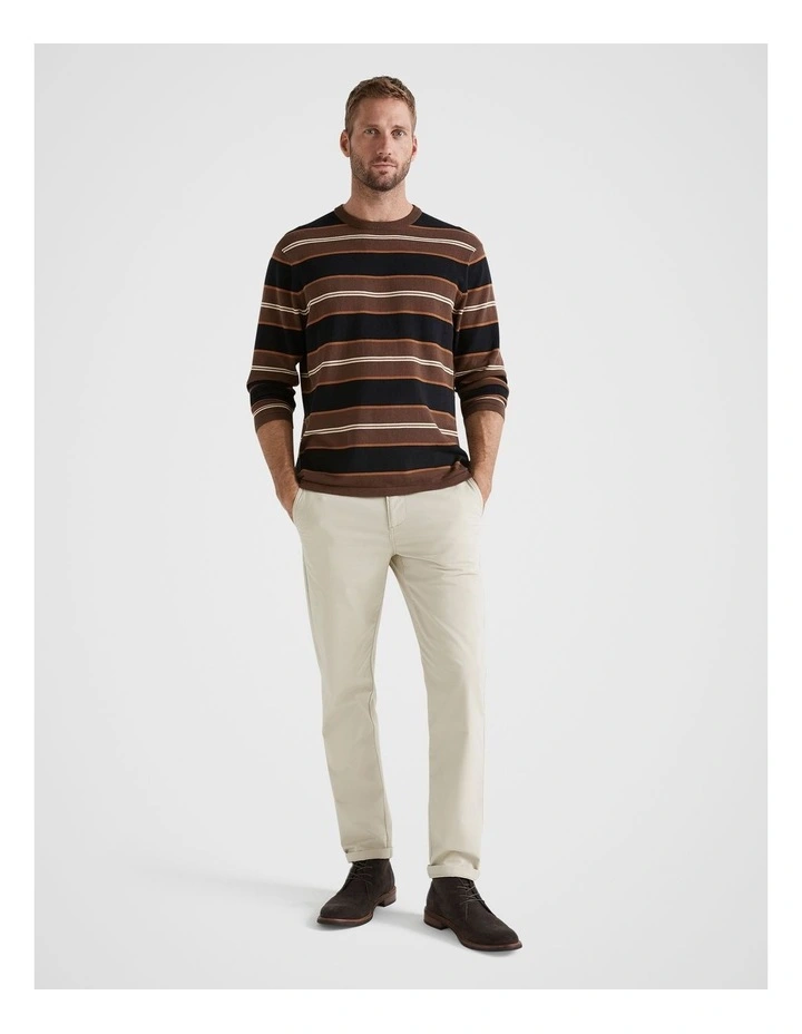 Knit Long Sleeve Sweater in Multi image 4