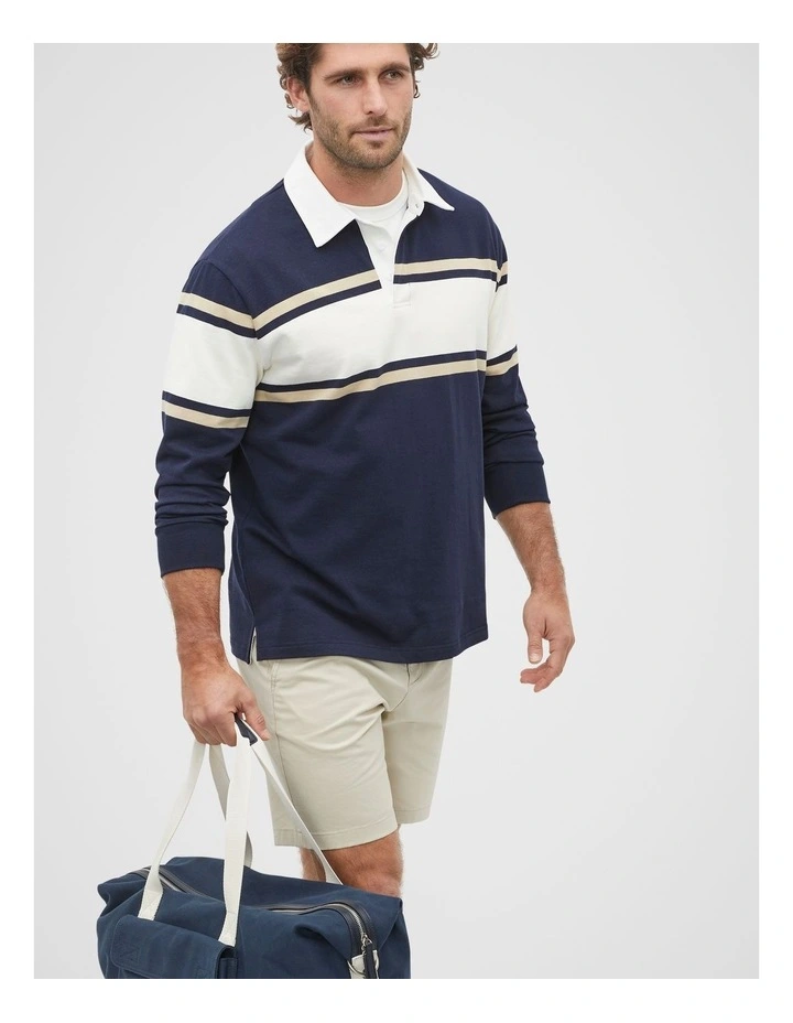 Rugby Polo in Midnight Multi image 1